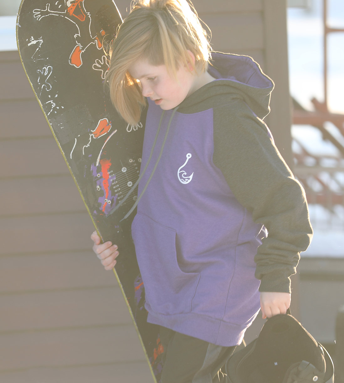 *NEW Double Overhead Hoodie - Purple